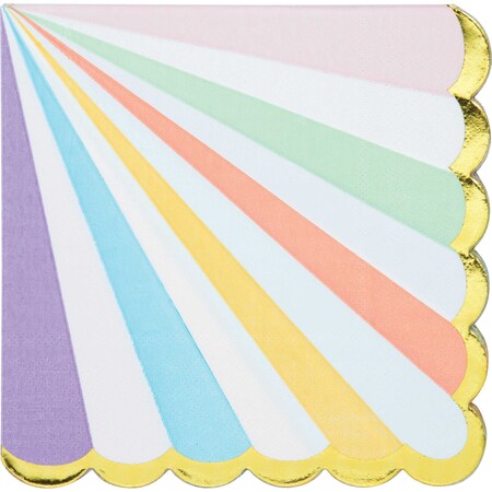 Creative Converting Pastel Celebrations Napkins, 6.5", 192PK 346320
